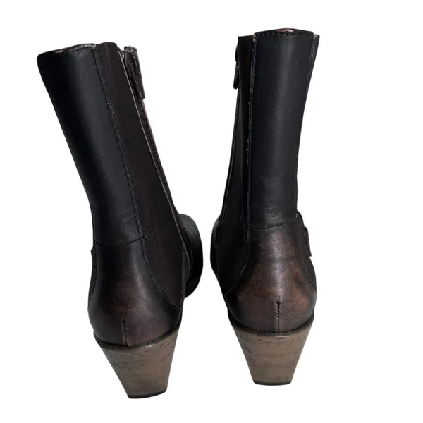 NAOT REFLECT Brown Mid Calf Boots Women's Size‎ EU 38 US 7 Side Zipper - Image 4