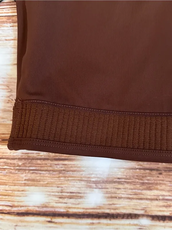 Girlfriend Collective Cafe Brown Paloma Racerback Sports Bra Style 1002 Sz M - Image 14