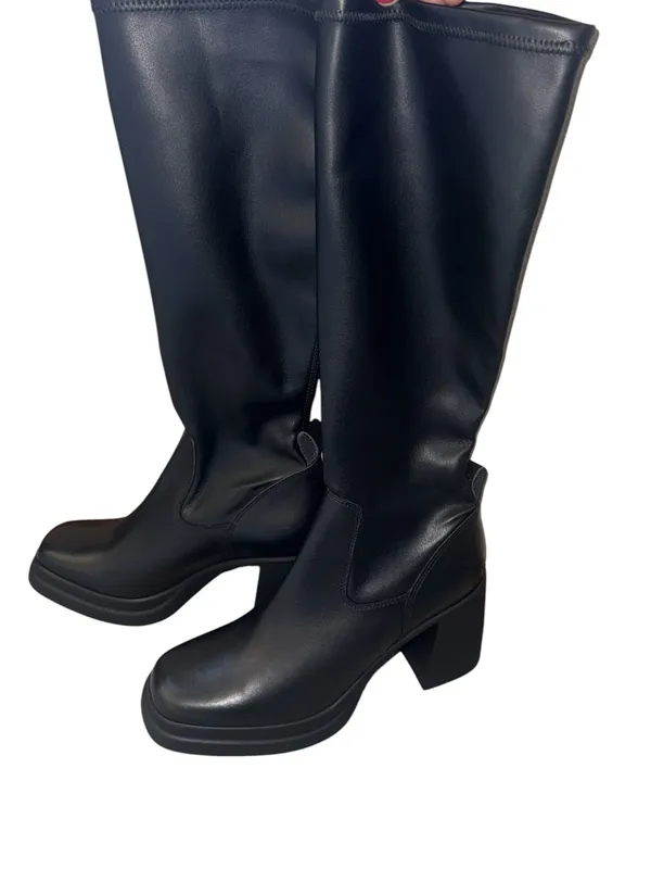 NEW Steve Madden Zenovia Black Tall Boot Y2K - Image 3