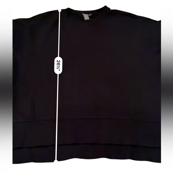 Sweaty‎ Betty After Class Black Longline Long Sleeve Sweatshirt Sz S Thumbholes - Image 10