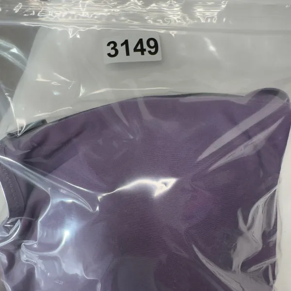 3149 | Nike Dri-FIT Shape High Support Padded Zip Front Sports Bra Purple Large - Image 11