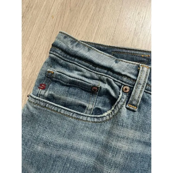 Seven7 Jeans Womens 16 Blue Denim Bootcut High Rise Whiskered Outdoors - Image 12
