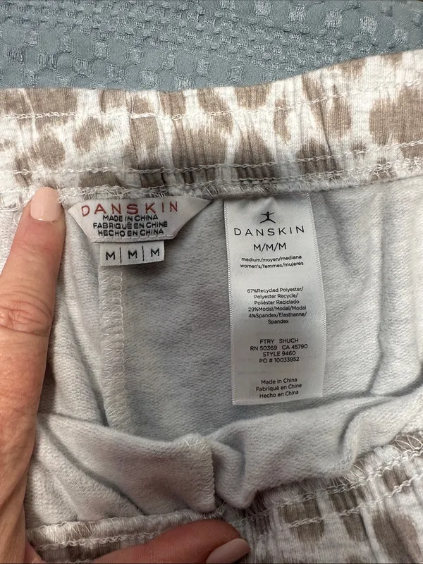 Neutral Leopard Print Joggers Sz M by Danskin like new - Image 6