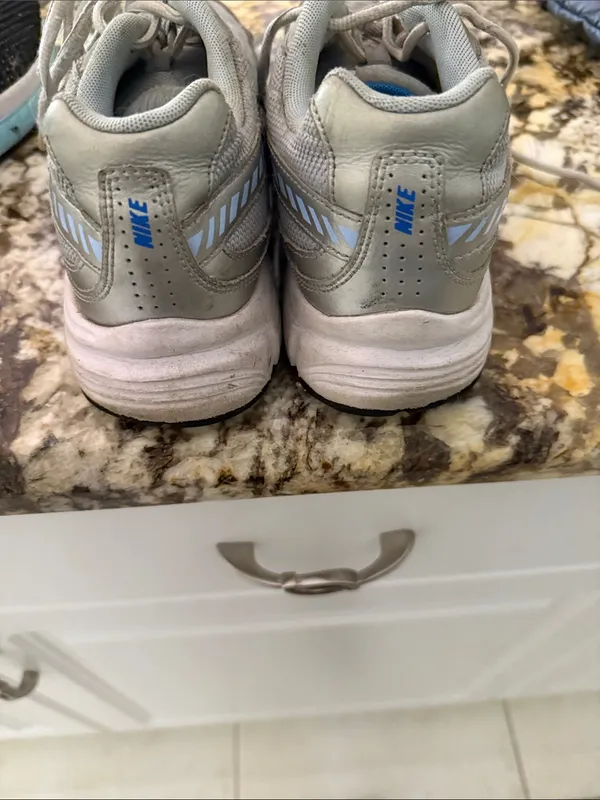 Nike Gray Sneakers with Blue Swoosh- “Initiator” - Image 4
