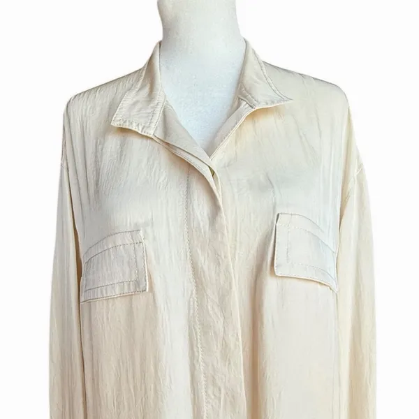 NWT Vince‎ Utility Shirt Dress Sz M - Image 4