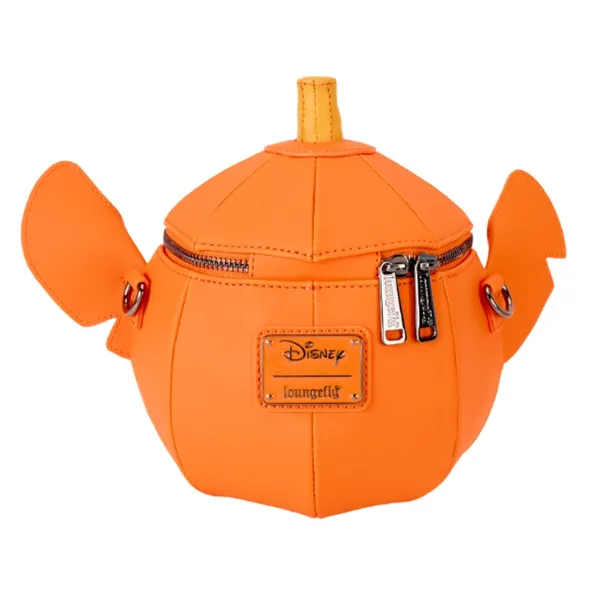 Disney Loungefly Stitch Pumpkin Head Glow in the Dark Crossbody Bag Orange NEW - Image 8