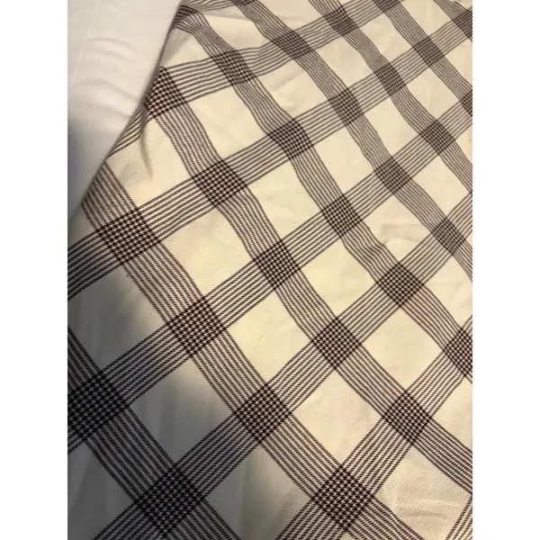 Urban Outfitters Plaid Mini Dress Brown‎ Cream Sweetheart Neckline Size S P - Image 3