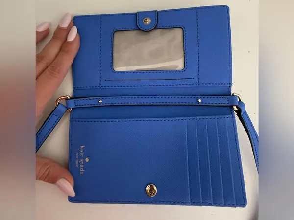 kate spade NWOT Blue Crossbody Wallet - Image 3