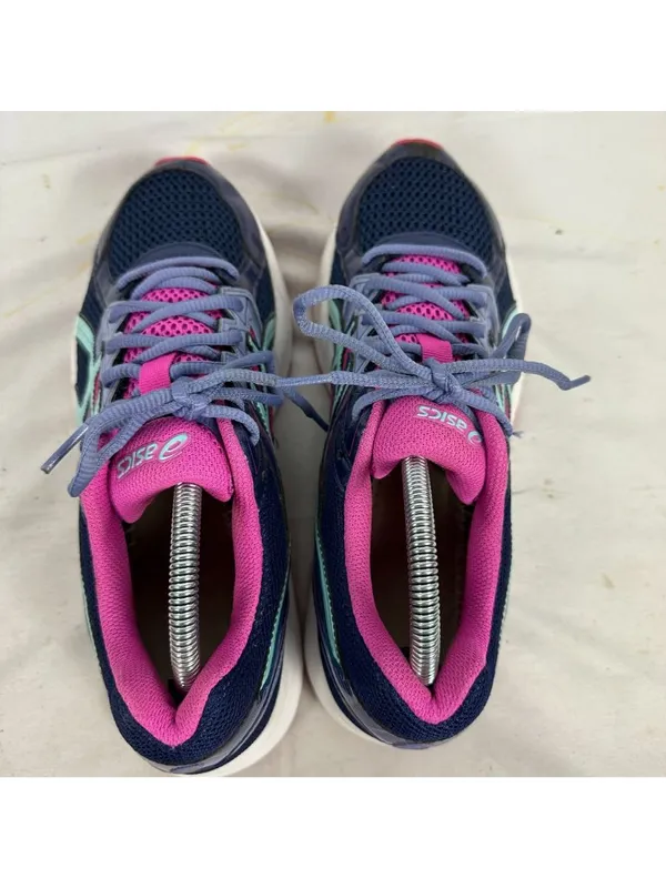 Asics Gel Contend 3 Womens Running Shoes 9.5 Navy/Pink/Mint Mesh Comfortable - Image 10