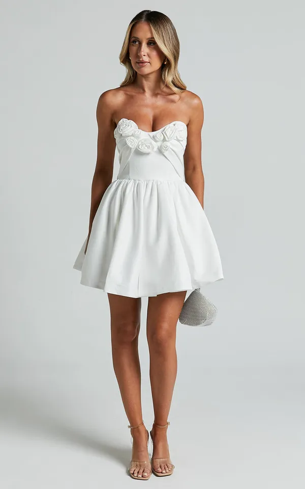 New Showpo Angeletta Mini Dress Sweetheart Fit & Flare Dress MSRP $139 - Image 3