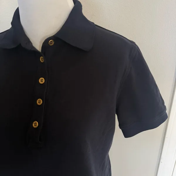 Tory Burch Short Sleeved Polo Shirt size Small - Image 3