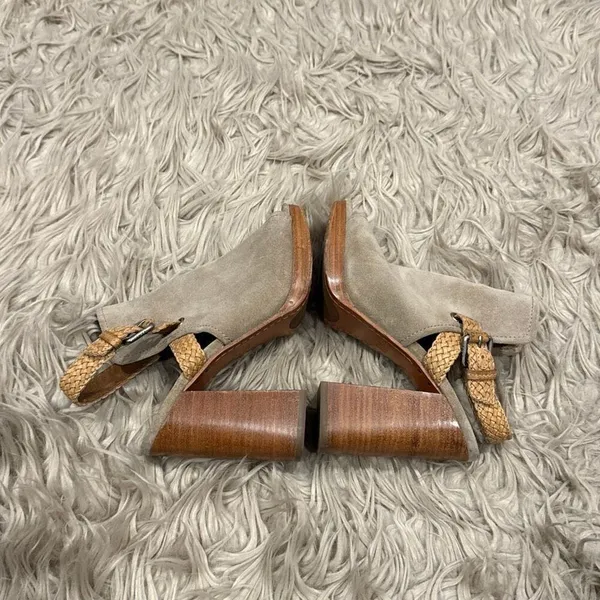 Frye leather slingback block heels size 7.5 - Image 3