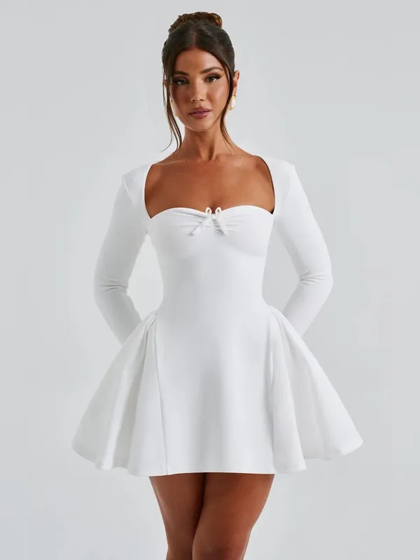Babyboo Mini Dress Megan Medium Ivory NWT Bridal Dress Feminine Coquette Dress S - Image 4