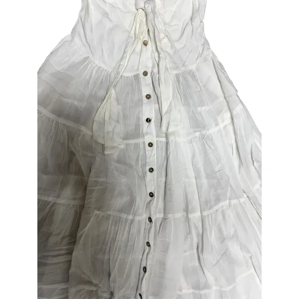Free People A Little Extra‎ Endless Summer Halter Maxi Dress Ivory Size Medium - Image 5