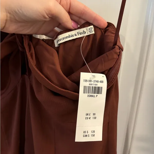 Abercrombie and Fitch Knot-Front Cutout Halter Midi Dress - Image 5