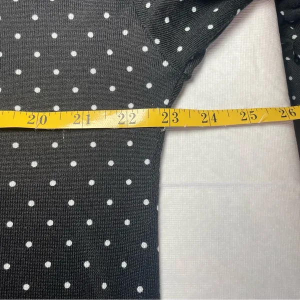 Lauren Ralph Lauren Black‎ Long Sleeved Sweater White Polka Dots Large Classic - Image 10