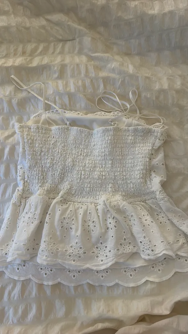 Crop top White Size L - Image 2