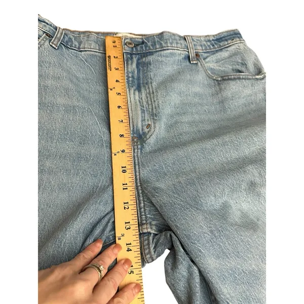 Abercrombie Fitch Jeans 34/18L The 90's Relaxed Ultra High Rise Curve Love CD1-8 - Image 5