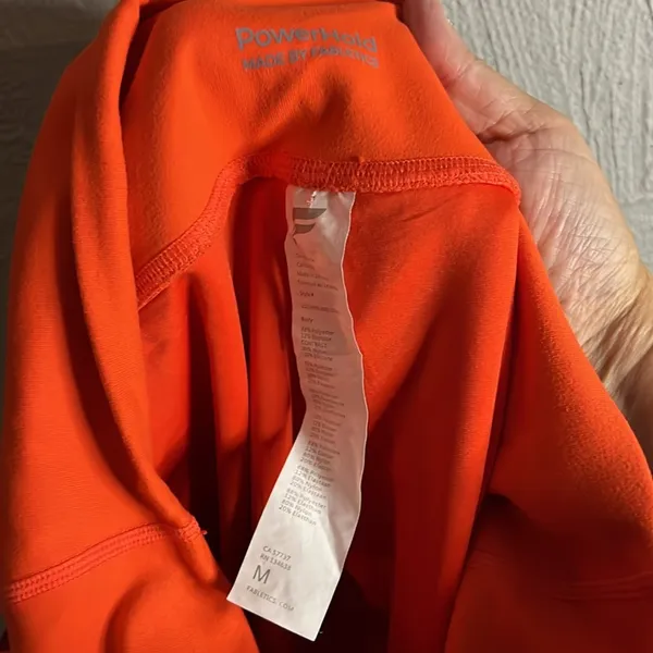 Powerhold leggings with pockets in orange, pink, maroon size M - Image 6