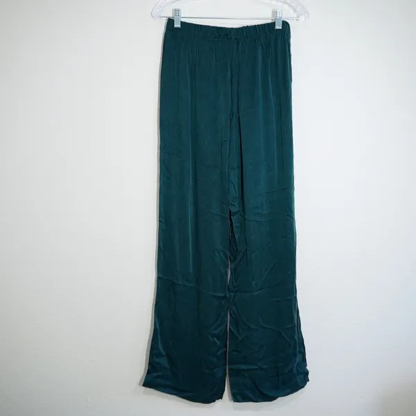 Haven Well Within Size Large NEW Forest Green Wide Leg Lounge Pants Soft Flowy - Image 5