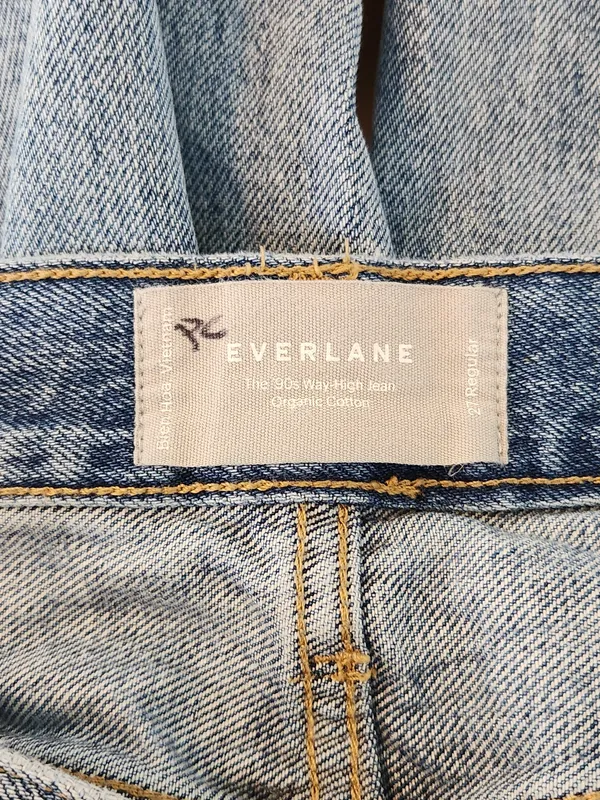Everlane Womens Button-Fly 90s High Waist Jeans Size 27 - Image 10