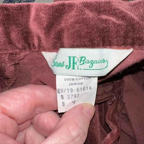 Fabulous Vintage 1970s Sears JR Bazaar Velvet Maxi Set! - Image 7