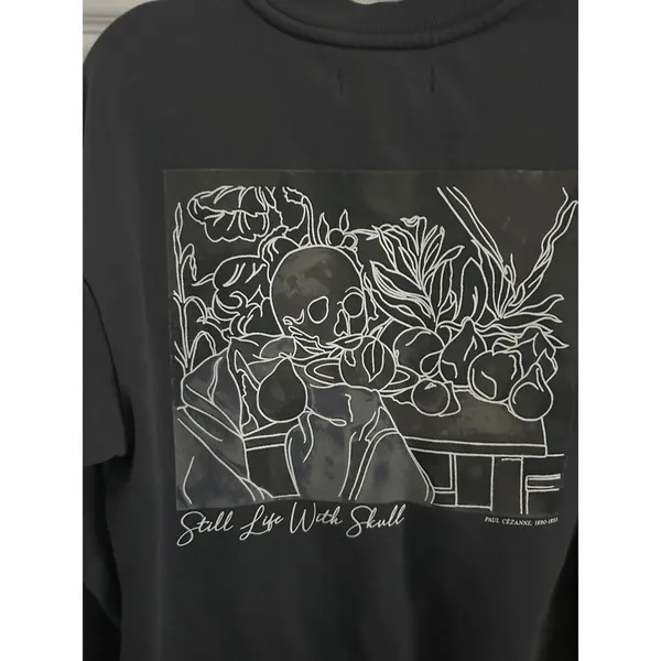 Primark Paul Cezanne Still Life With Skull Sweatshirt XS Oversized Art Graphic - Image 6