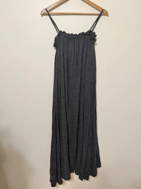 Apiece Apart Pina Spaghetti Strap Dress Size Small Mimosa Flowy Cotton Gauze - Image 6