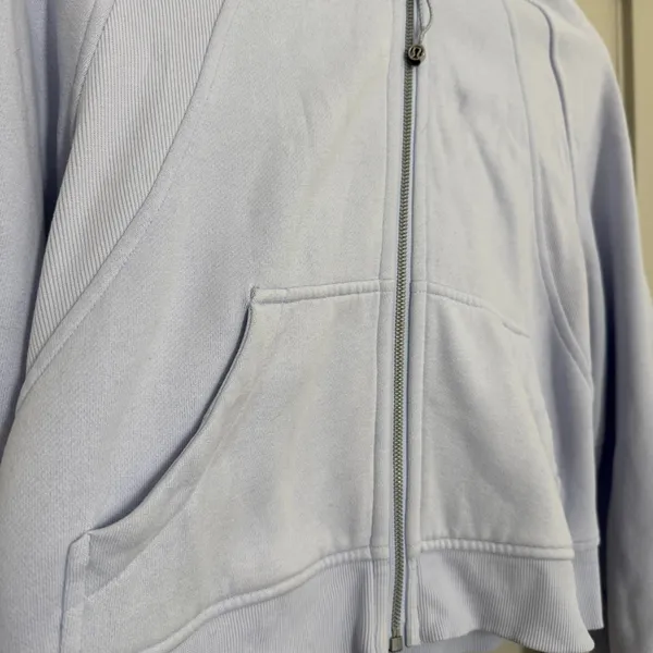 Lululemon Scuba Oversized Full Zip Hoodie - Pastel Blue - XS/S - Image 6