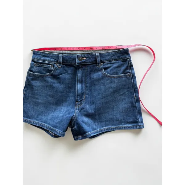 American Eagle Outfitters Womens Dark Wash Stretch Denim Shorts Size 6 - Image 6