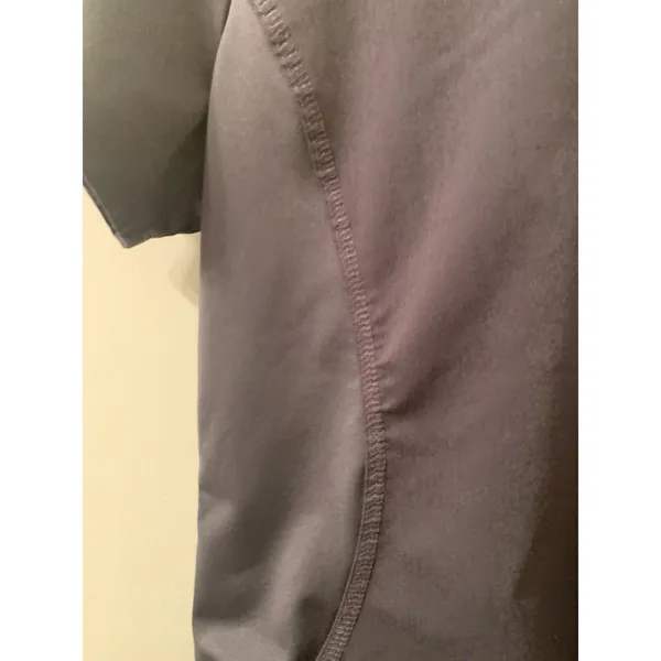 Purple Label Yoga by Healing Hands Women’s Scrub Top Nurse Medical Size L Gray - Image 8