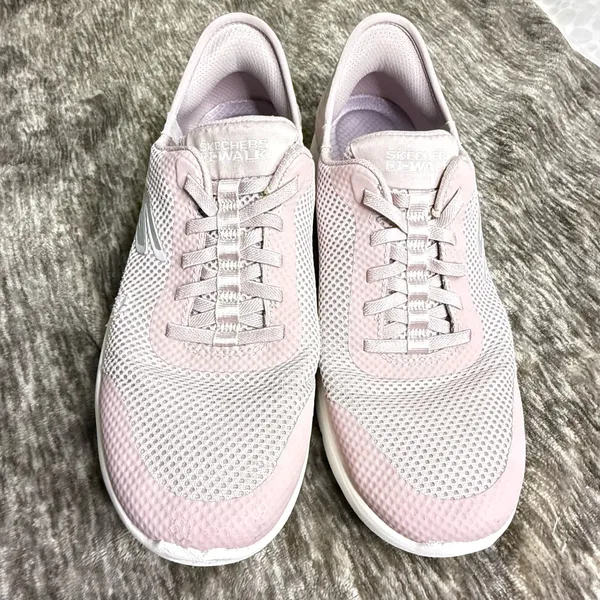 Skechers Slip-ins Go Walk Flex Womens Fashion Sneakers in Mauve Size 8 - Image 2