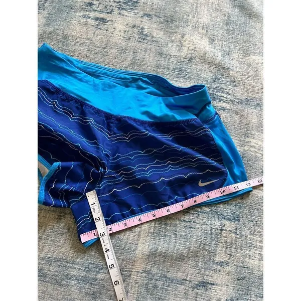 Nike Blue Dri Fit Athletic Running Shorts Women's Medium - Image 6