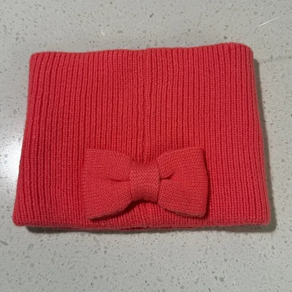 Kate Spade New York Pink Ribbed Knit Bow Headband Ear Warmer Wool Blend NWT‎ - Image 7