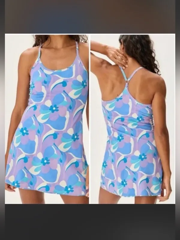 Outdoor Voices The Exercise Dress Size‎ Medium in Retro Haze - Image 2
