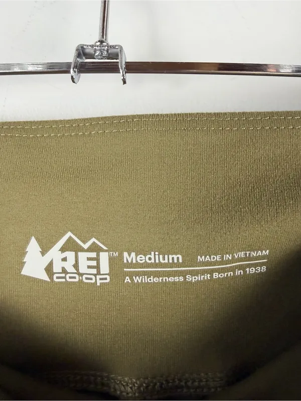 REI co-op flash hybrid tights in olive green size medium - Image 3