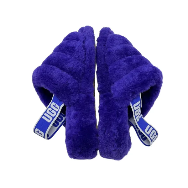 UGG Women’s Fluff Slide with Strap Purple Size 9 - Image 9