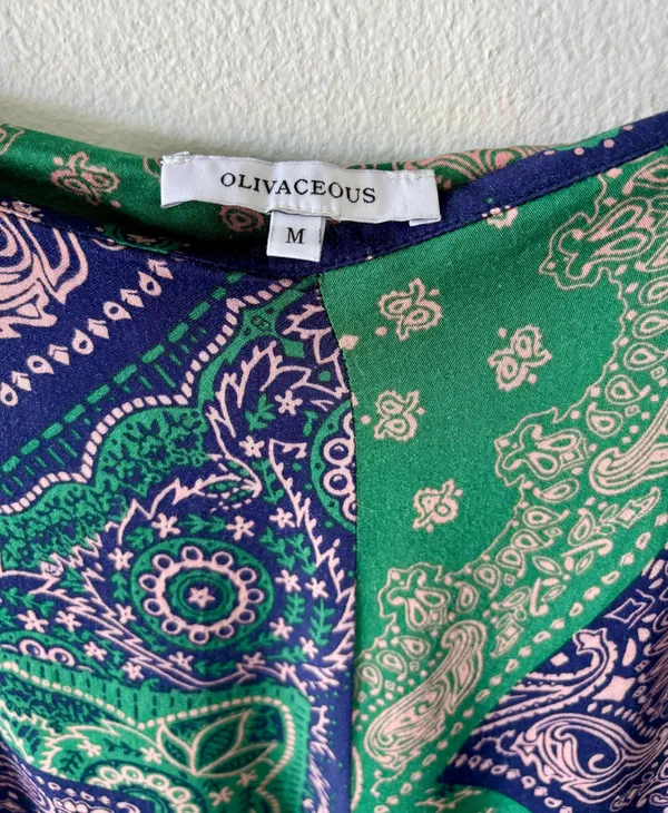 Olivaceous Wide Leg Pant Size M - Image 3