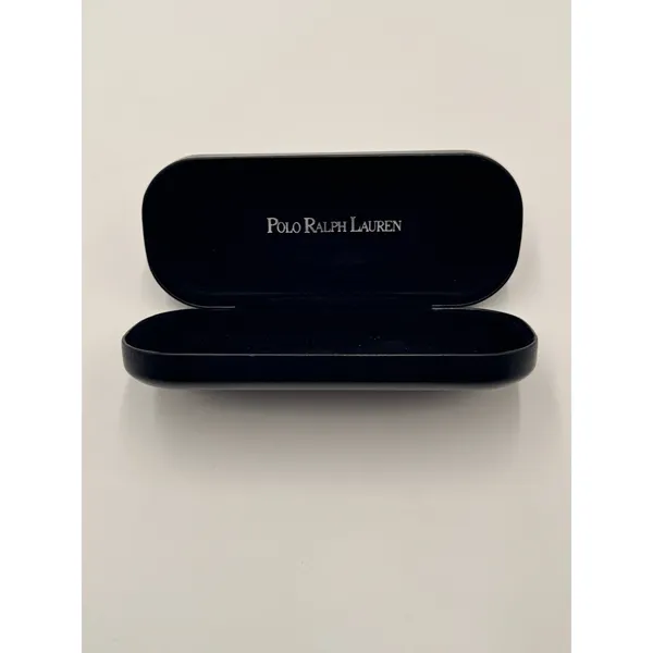 Polo Ralph Lauren Eyeglass Case Black Hard Shell Velvet Lined - Image 7