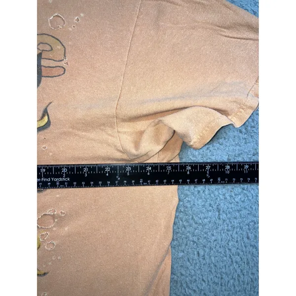 Sublime‎ Graphic T-Shirt S/M Distressed Sun Peach Oversized Boxy Boyfriend 90s - Image 3