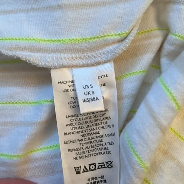 Anthropologie Striped Tier Maxi Dress neutral motif S - Image 7