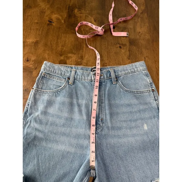 EUC‎ Womens Wrangler distressed high rise straight jeans size 30x28 - Image 5