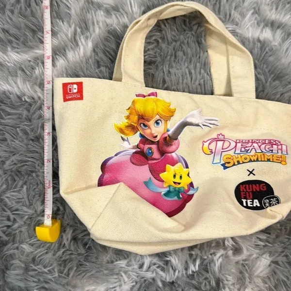 Nintendo Princess Peach‎ Show Time X Kung Fu Tea Mini Tote Bag - Exclusive - Image 5