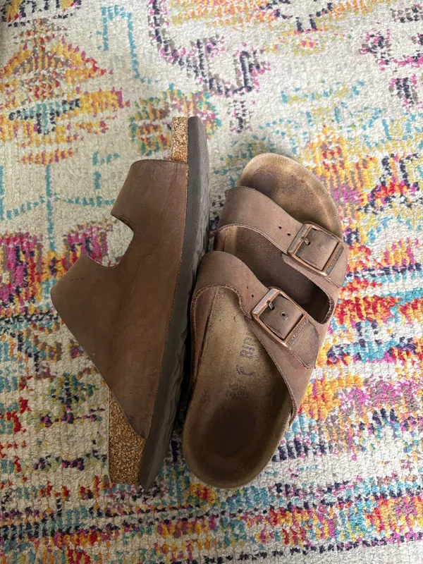 Leather Birkenstock Sandals - Image 3