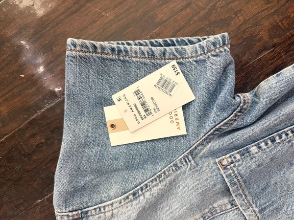 Good American Fit for Success Denim Romper - Image 3