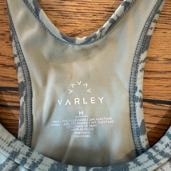 Varley Animal Print Sports Bra – Size Medium – Racerback Performance Bra - Image 2