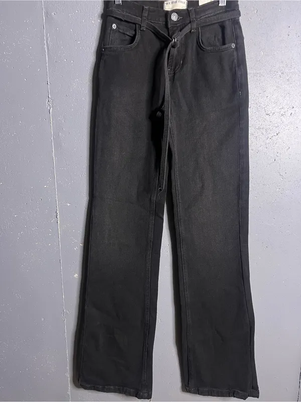 FREE PEOPLE~We The Free Sabine Slim Straight Leg Bootcut Jeans Size 24 NWT - Image 5