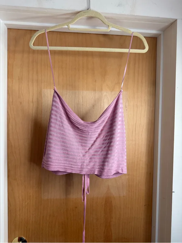 NWT! LELIS Collection Women’s Pink Ribbed Knit Two-Piece Skirt Set. Size: Large - Image 5