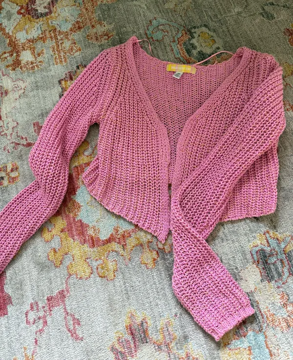 Urban Outfitters Pink Knit Cardigan - Image 2