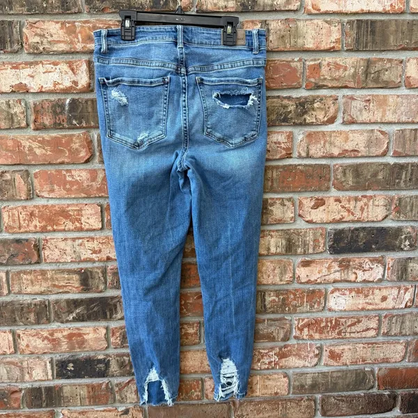 BKE Parker Skinny Jeans SIZE 28 Distressed Ankle Skinny High Rise Buckle Denim - Image 7